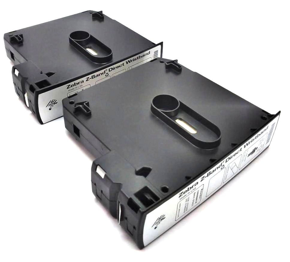Zebra 0.75" x 11" Z-Band Direct Wristband Cartridges 10006997K Genuine - 2 Pack