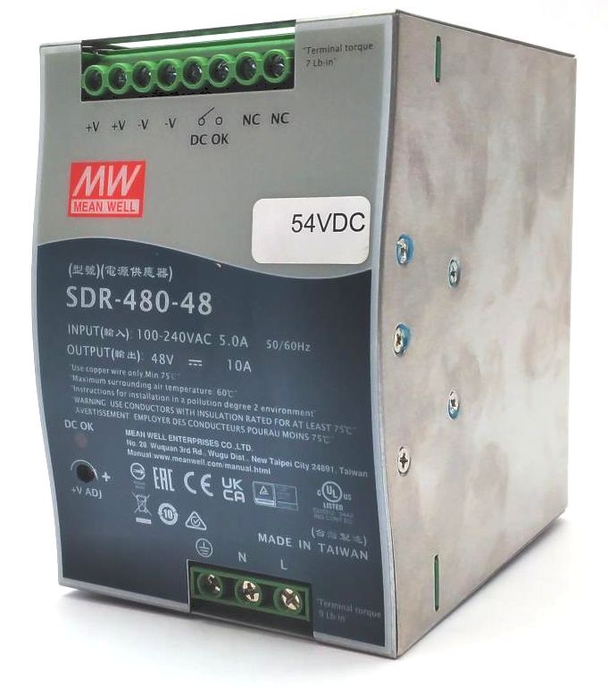 Mean Well SDR-480 Series Power Supply SDR-480-48 48V 10A 480W