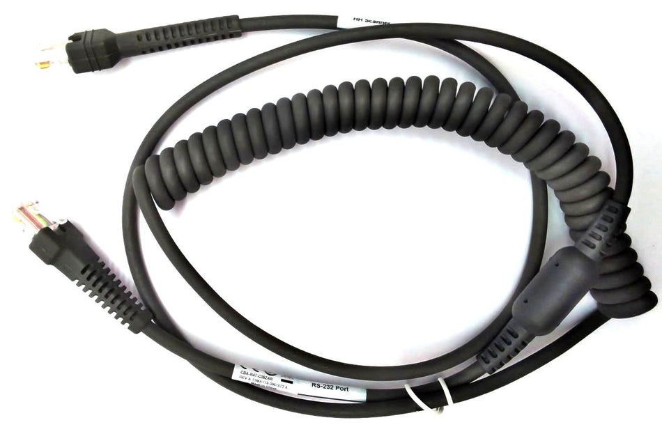 Zebra CBA-R47-C09ZAR Coiled Cable Assembly for NCR 7875 3800 Scanner - 9ft