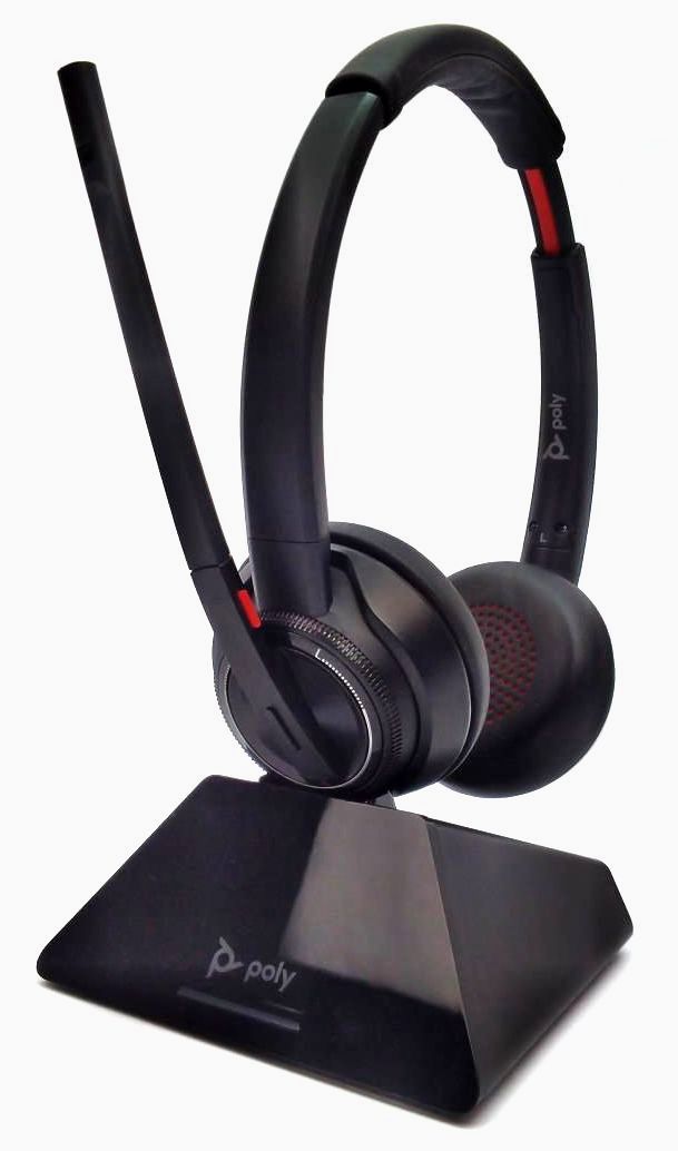 Poly RMN-W8220T Headset Wireless Bluetooth Dual Cancellation Mic with Dock