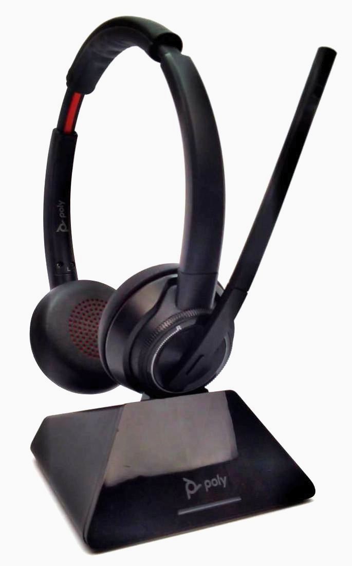 Poly RMN-W8220T Headset Wireless Bluetooth Dual Cancellation Mic with Dock