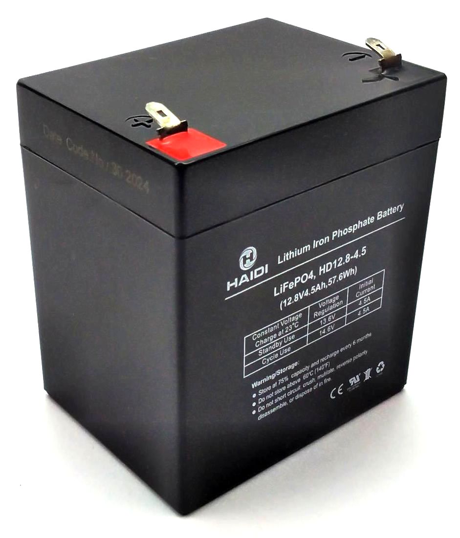 Haida Lithium Iron Phosphate Battery for Altronix BTL125 LiFePO4 12.8V 4.5Ah