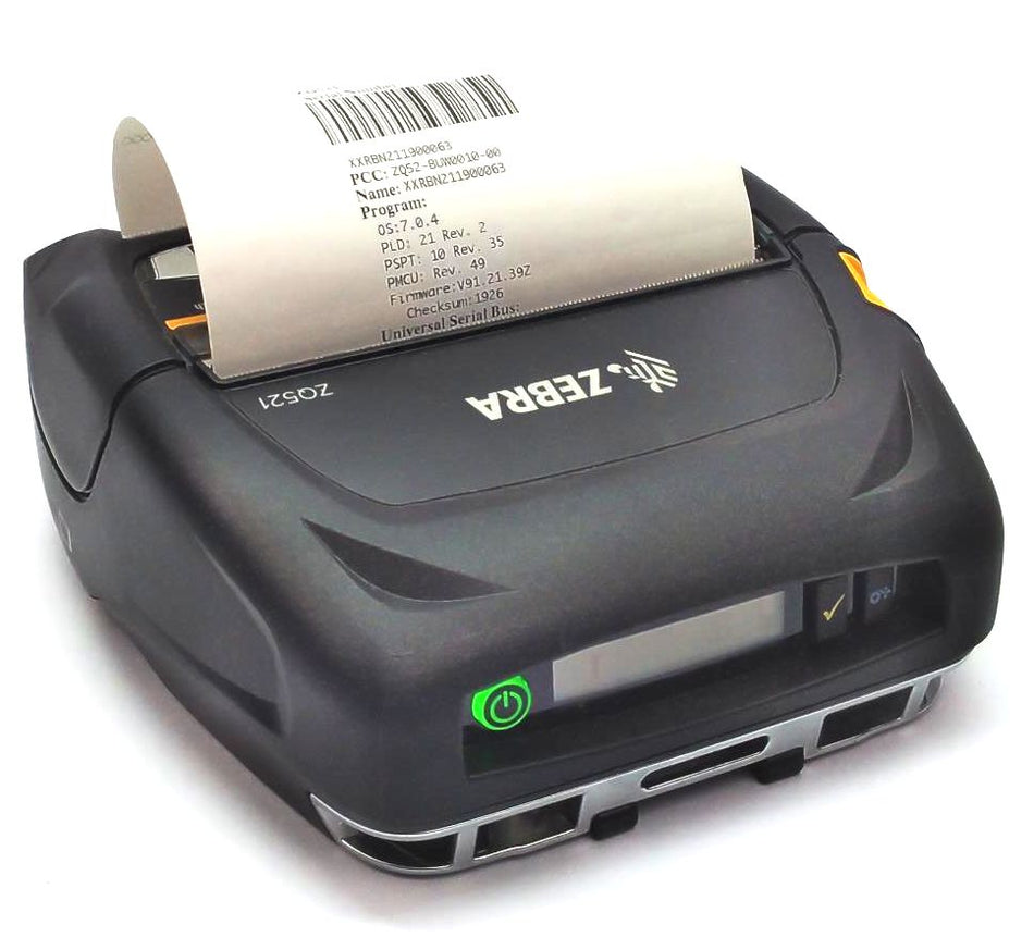 Zebra ZQ521 Receipt Printer Mobile Wireless Bluetooth Wi-Fi ZQ52-BUW0010-00