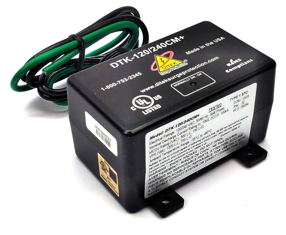 Ditek DTK-120/240CM+ HVAC Surge Protection Kit Split Phase SPD 120/240VAC