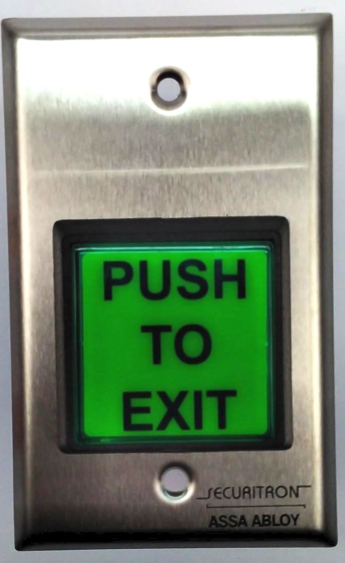 Securitron Assa Abloy Push to Exit Button Emergency Switch Action EEB2
