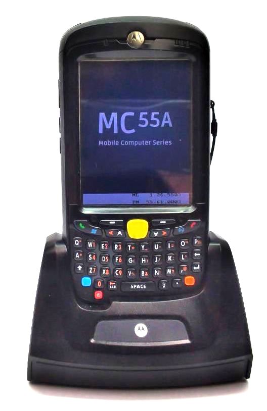 Motorola MC55A Mobile Computer Barcode Scanner MC55A0-P40SWQQA9WR + Cradle