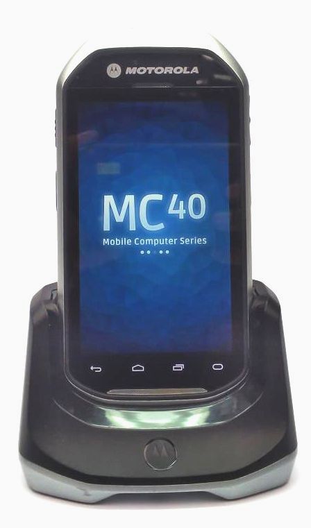 Motorola MC40 Mobile Computer Handheld Scanner MC40N0-SCJ3R00 + Charging Dock