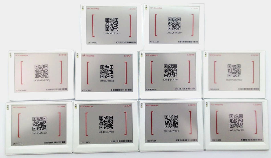 SES-Imagotag Vusion 4.2 BWR GU140 Electronic Shelf Label Digital Pack of 10