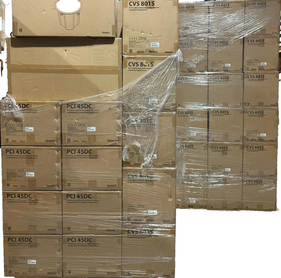 Lot of 196 In-Wall HD Speaker Racing Car Subwoofer Audio Installation