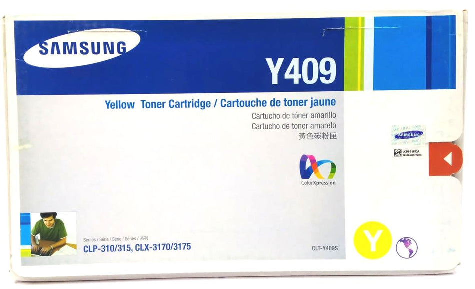 Samsung CLP-310 Y409 Toner Cartridges Yellow CLT-Y409S Genuine OEM