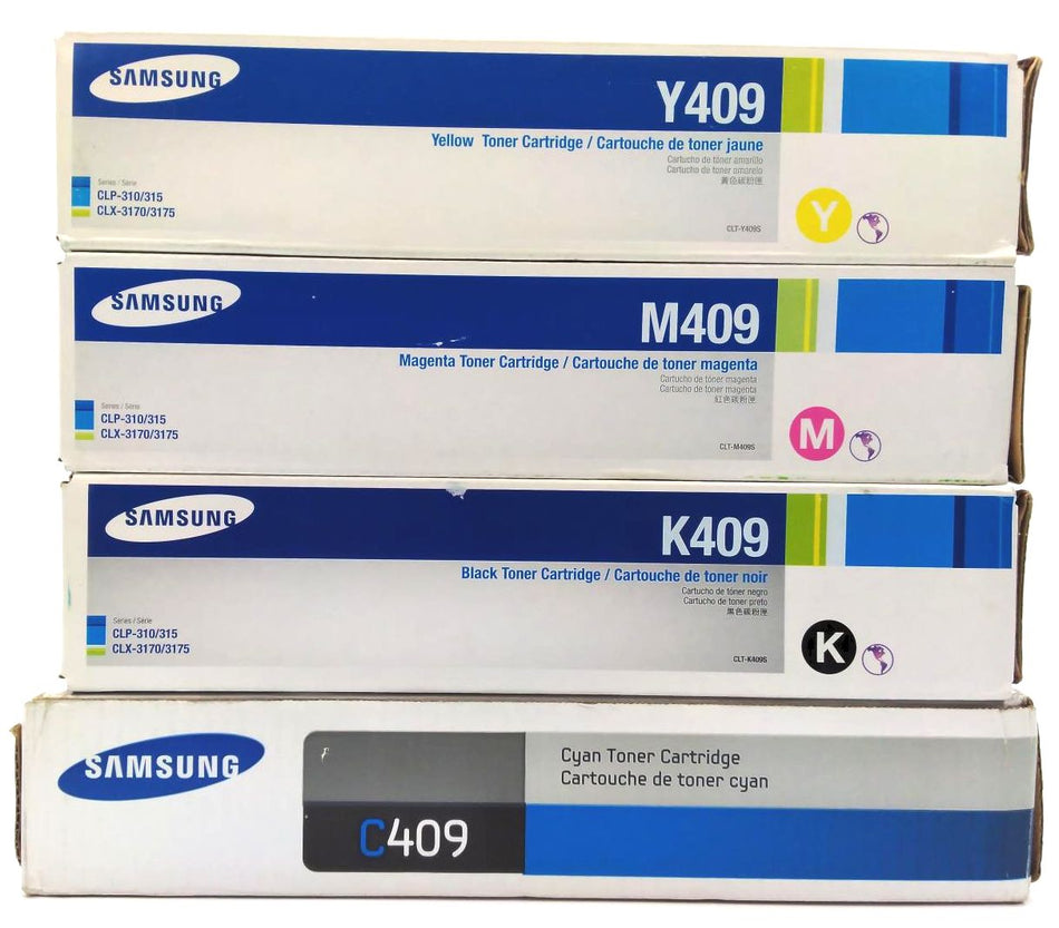 Samsung CLP-310 310N Toner Cartridges Color CMYK Genuine OEM Pack of 4
