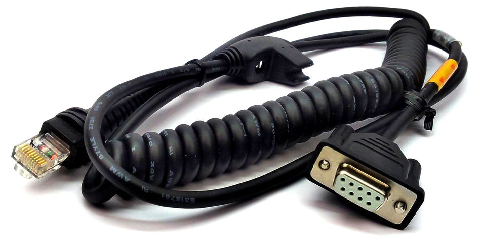Honeywell 1300G Barcode Scanner Coiled Cable RS232 3M CBL-020-300-C00 Genuine