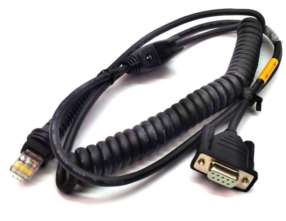 Honeywell 1300G Barcode Scanner Coiled Cable RS232 3M CBL-020-300-C00 Genuine