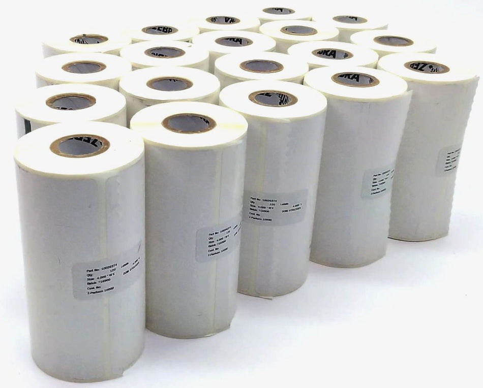 Zebra Labels 4" x 4" Z-Perform 1000D Direct Thermal 10026374 Genuine - 19 Rolls