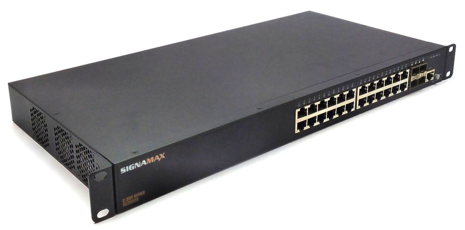 Signamax C-300 Ethernet Switch Managed 24 Port Gigabit PoE+ Full Power SC30020