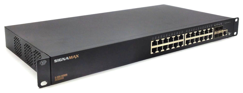 Signamax C-300 Ethernet Switch Managed 24 Port Gigabit PoE+ Full Power SC30020