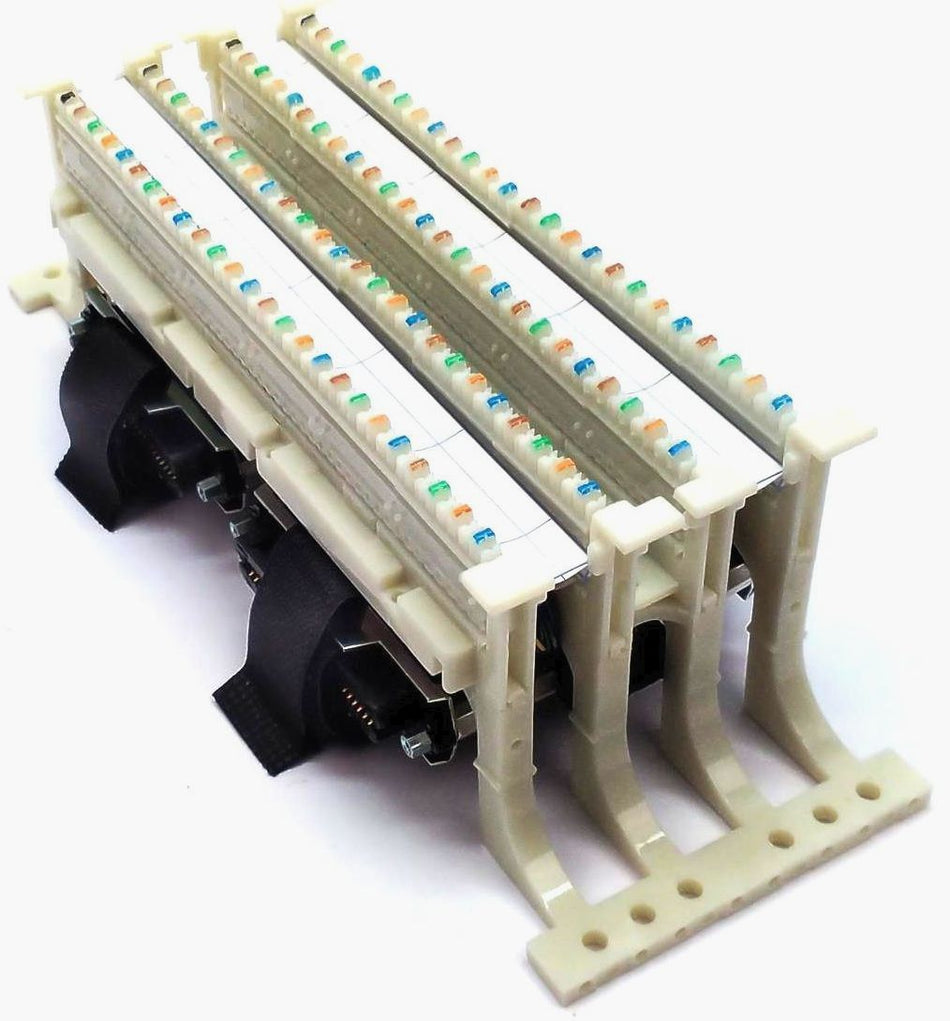 Signamax WM100PRL-4F4 100-Pair 110 Wall Mount Block with 4 Clips to 4F - 2 Pack