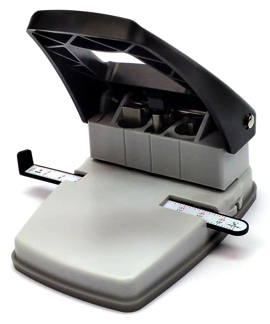 Table Top Slot Manual Hole Punch 3 in 1 with Adjustable Guides 145078