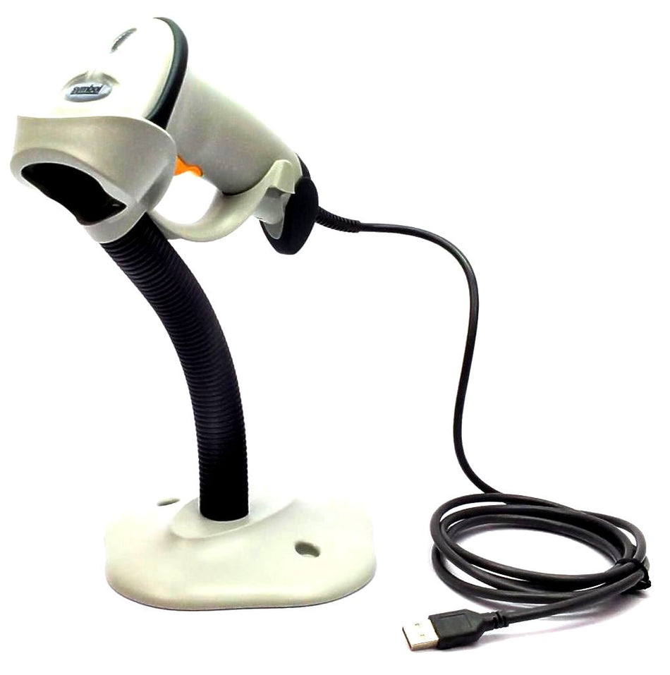 Symbol LS2208 Barcode Scanner Handheld with Stand PoS LS2208-SR20001R-NA