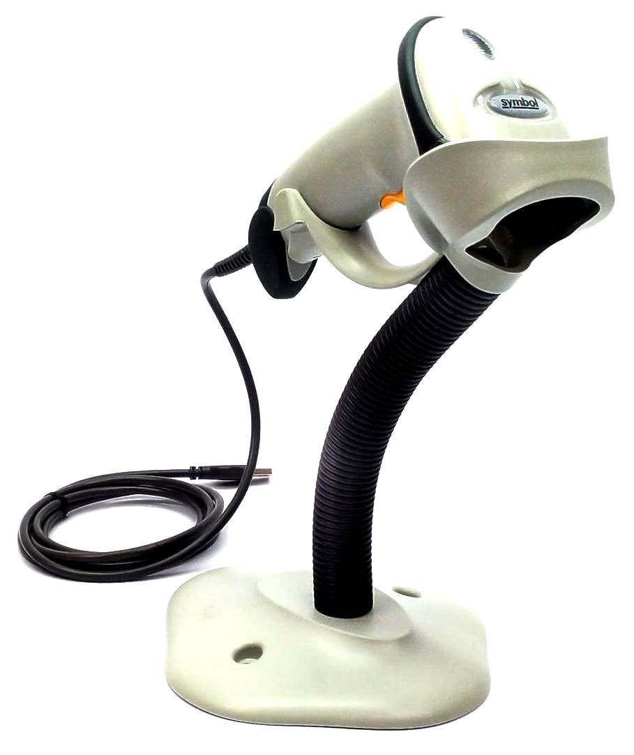 Symbol LS2208 Barcode Scanner Handheld with Stand PoS LS2208-SR20001R-NA