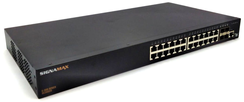 Signamax C-300 Ethernet Switch Managed 24 Port Gigabit PoE+ Full Power SC30020