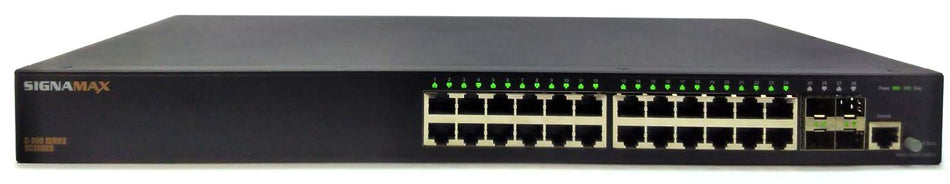 Signamax C-300 Ethernet Switch Managed 24 Port Gigabit PoE+ Full Power SC30020