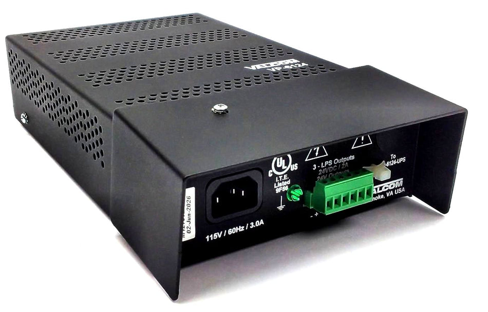 Valcom VP-6124 Switching Power Supply Indoor 24VDC for One-way Amplified Speaker