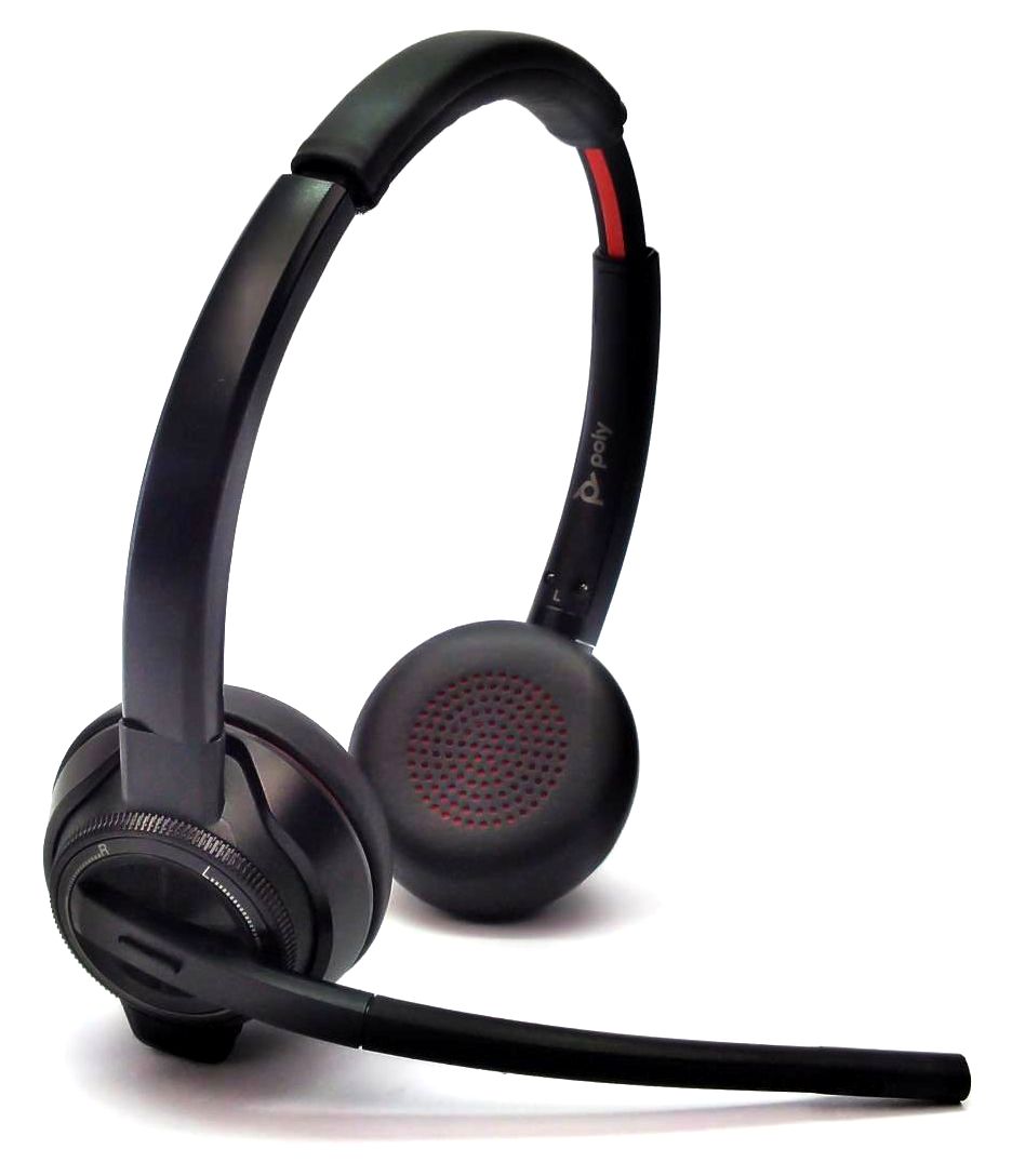 Poly Plantronics W8220T Headset Headphone Over the Head Wireless with Mic