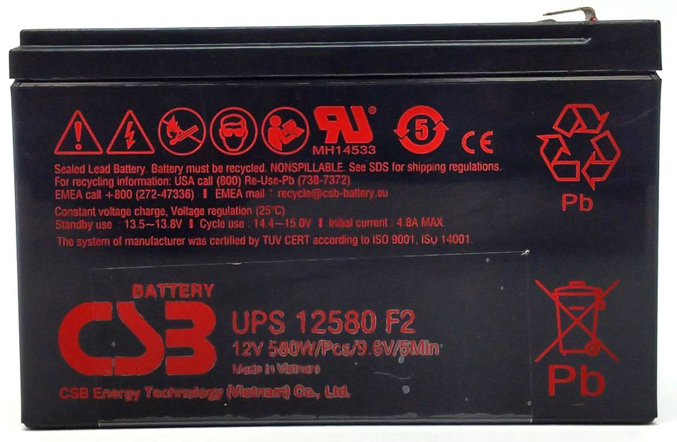 Tripp Lite CSB RBC51 UPS 12580 F2 Replacement Battery Cartridge 12V 580W Genuine
