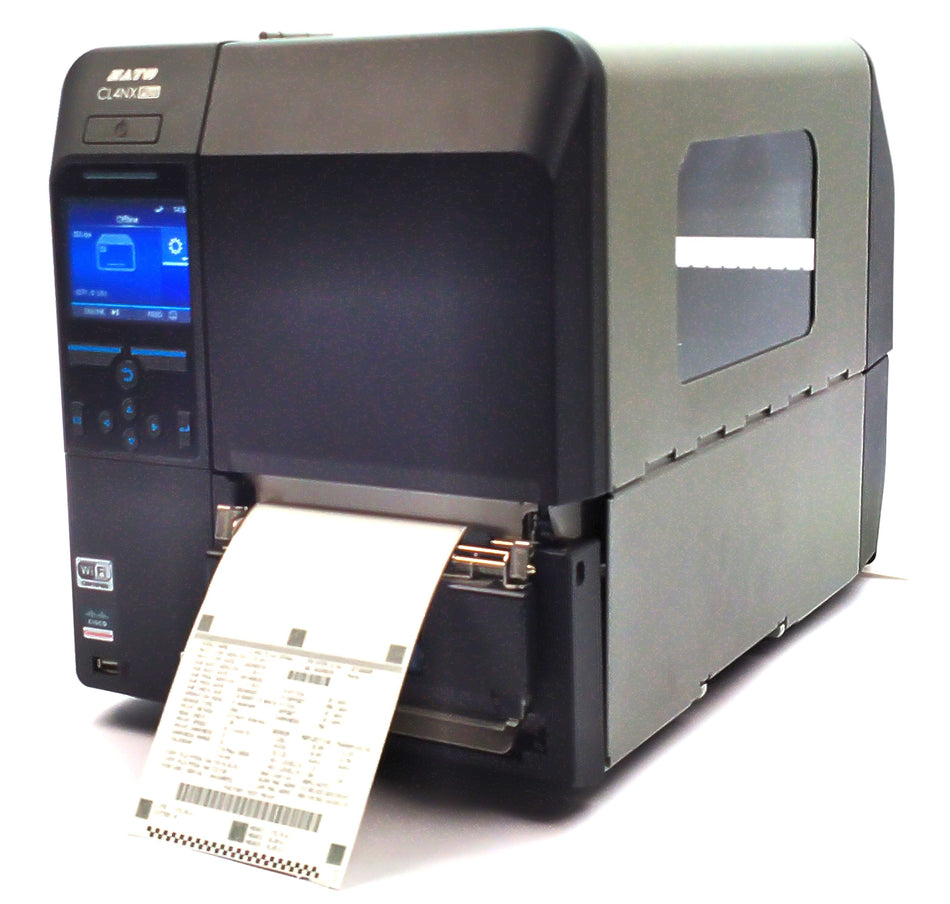 Sato CL4NX Plus Industrial Printer Thermal Barcode RFID WiFi w/Peeler WWCLP1021