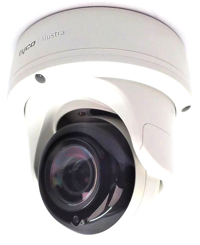 Tyco Illustra Pro Mini-Dome Security Camera Day Night Outdoor IP Network