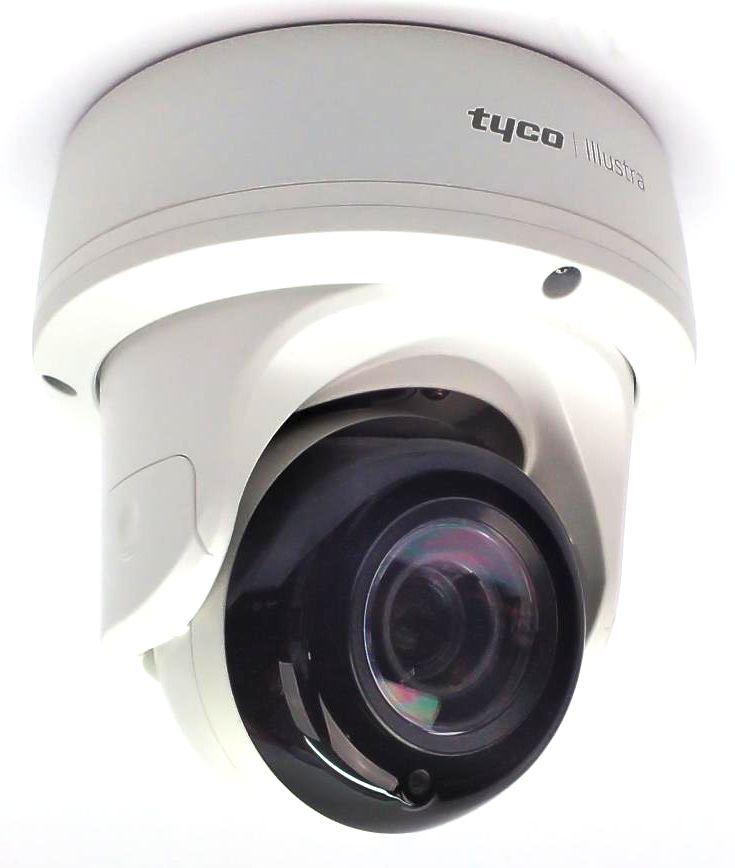 Tyco Illustra Pro Mini-Dome Security Camera Day Night Outdoor IP Network