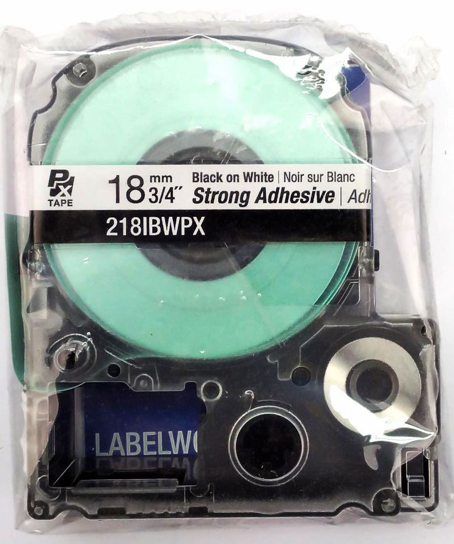 Epson LW-PX900 Supply Cartridge PX Tape 218IBWPX 18mm x 3/4" Genuine OEM