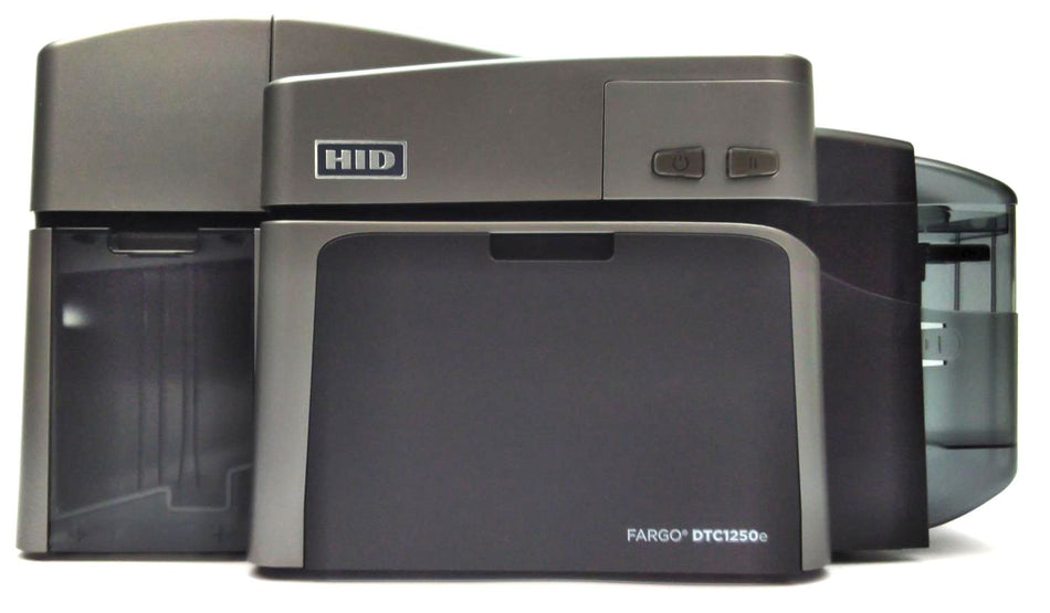 HID Fargo DTC1250e ID Card Printer Color Dye Sublimation Tabletop 050100