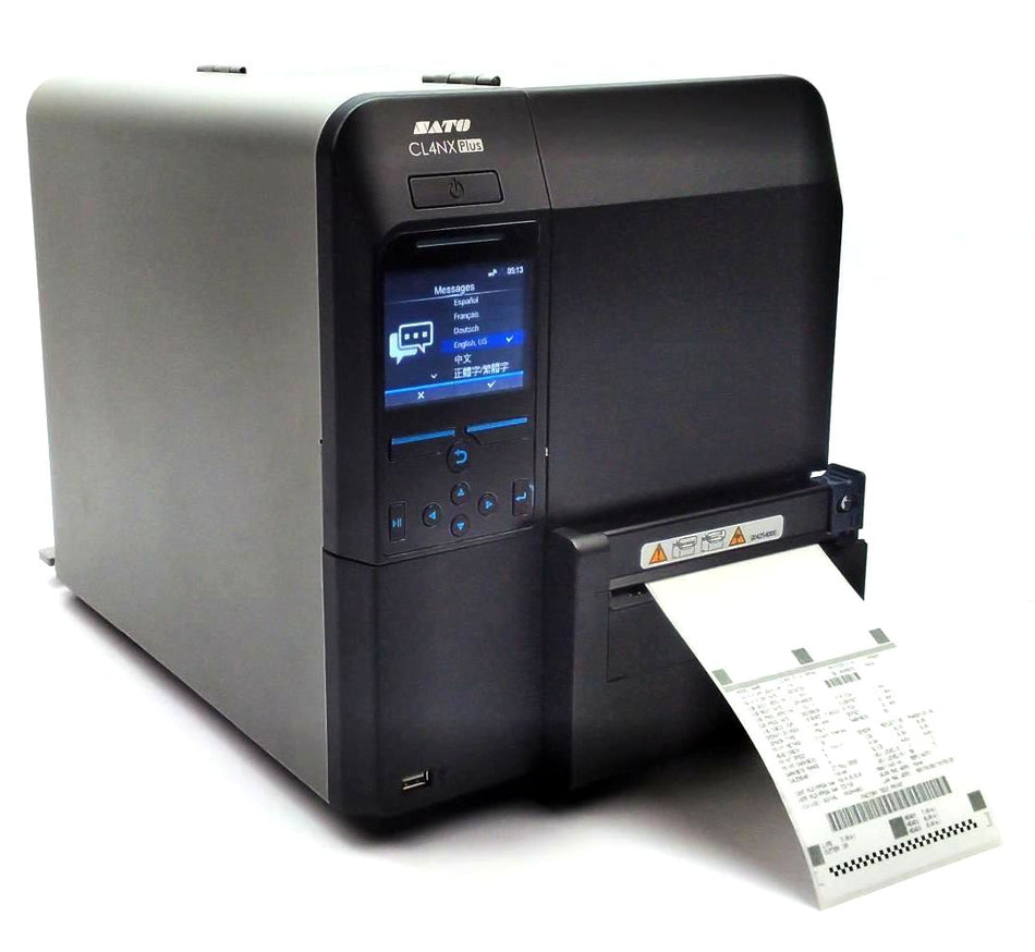 SATO CL4NX Plus Industrial Barcode Label Printer with Cutter WWCLP2001-NMR