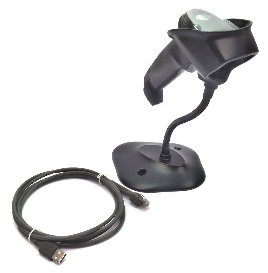 Zebra DS2208 Barcode Scanner Handheld DS2208-SR7U2100SGW with Gooseneck Stand