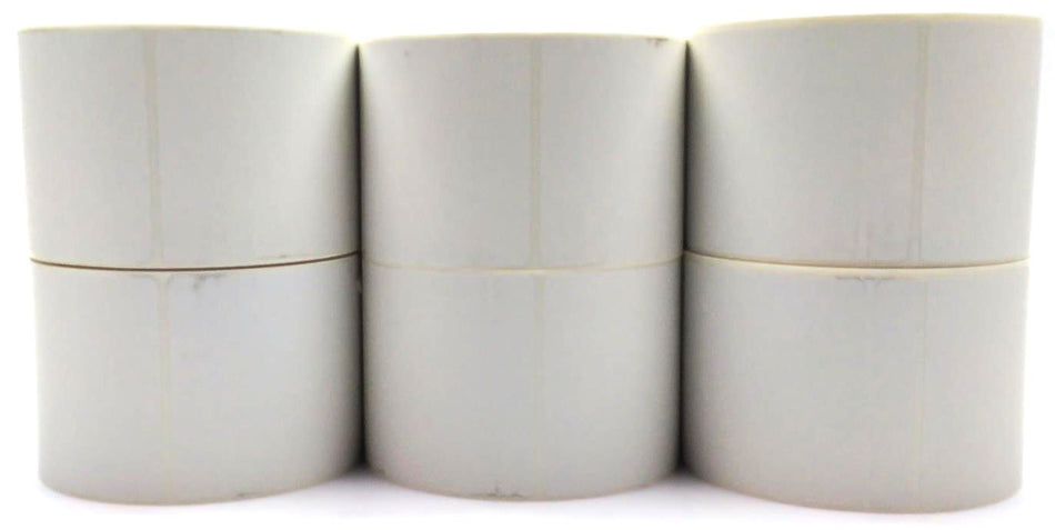 Zebra Thermal Transfer Labels 3" x 3" Adhesive White 95497 Genuine - 12 Rolls