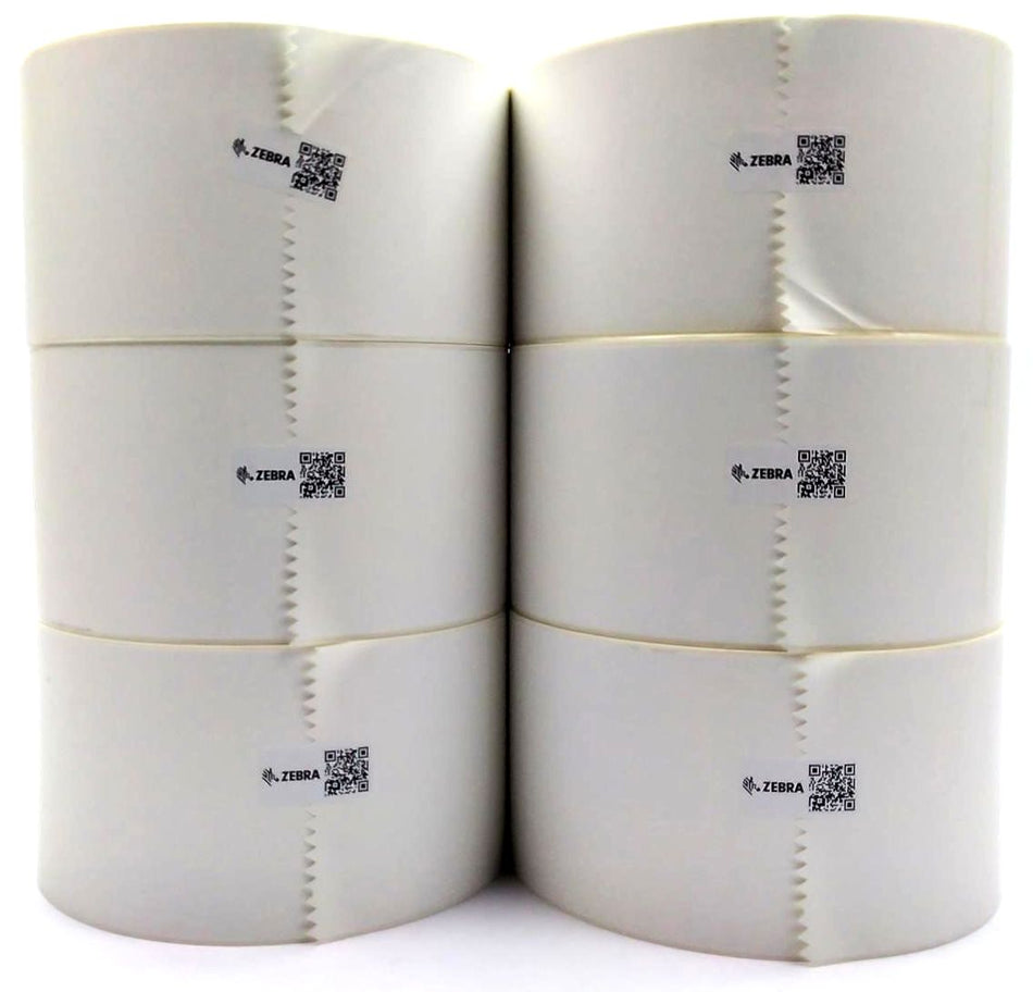 Zebra Thermal Labels Z-Select 4000D 3.75" x 6.5" Genuine OEM 97075 - 6 Rolls