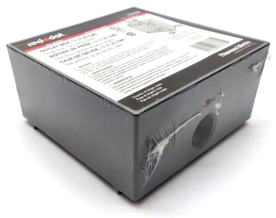 Reddot S400CN Surface Mount Conduit Electrical Box Weatherproof for 2 Gang