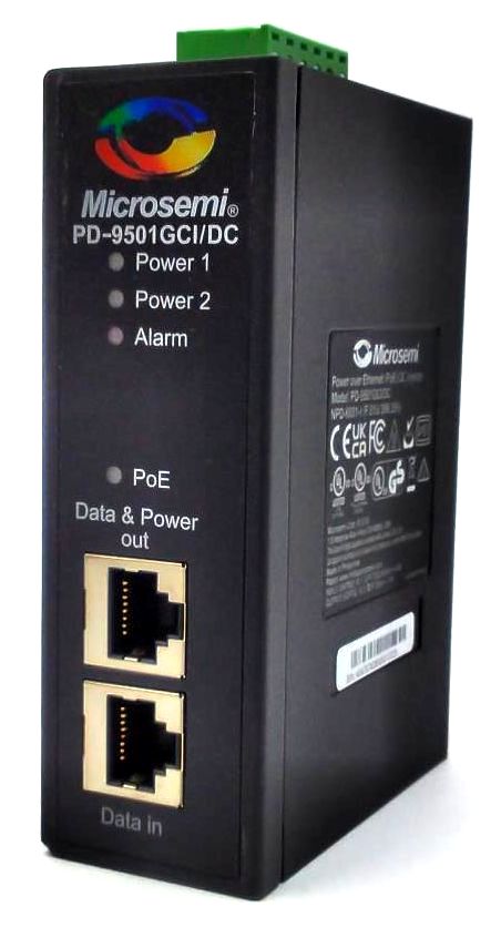 Microsemi Power over Ethernet DC Injector 10/100/1000 Mbps PD-9501GC1/DC