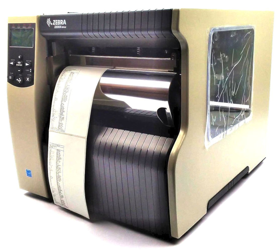 Zebra 220Xi4 Industrial Barcode Label Printer with Rewinder 223-801-00200