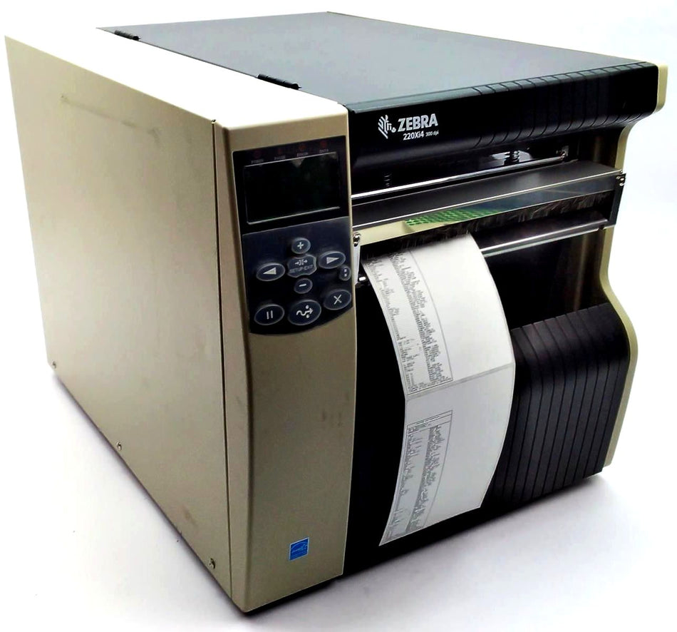 Zebra 220Xi4 Industrial Label Printer with Cutter and Rewinder 223-801-00200