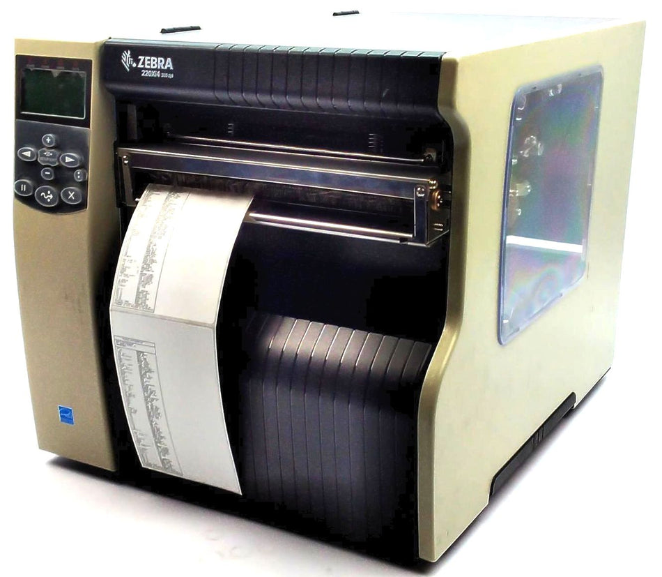 Zebra 220Xi4 Industrial Label Printer with Cutter and Rewinder 223-801-00200