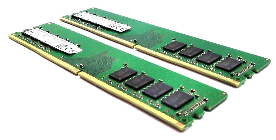 Micron Desktop Ram PC4 Memory 16GB (8x2) PC4-2666V-UA2-11 MTA8ATF1G64AZ-2G6E1