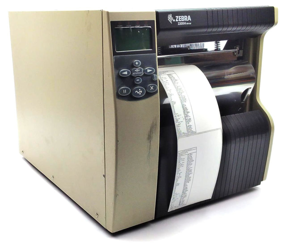 Zebra 220Xi4 Industrial Barcode Label Printer with Rewinder 223-801-00200