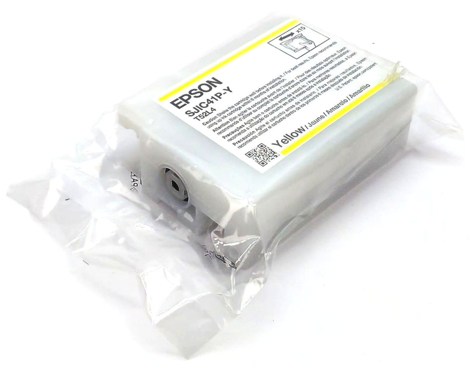 Epson ColorWorks CW-C4000 Ink Cartridge Yellow T52L4 SJIC41P-Y Genuine OEM