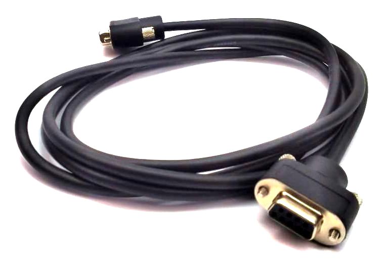 C2G Serial RS232 DB9 Cable Low Profile CMG-Rated F/F 52148 1.8M