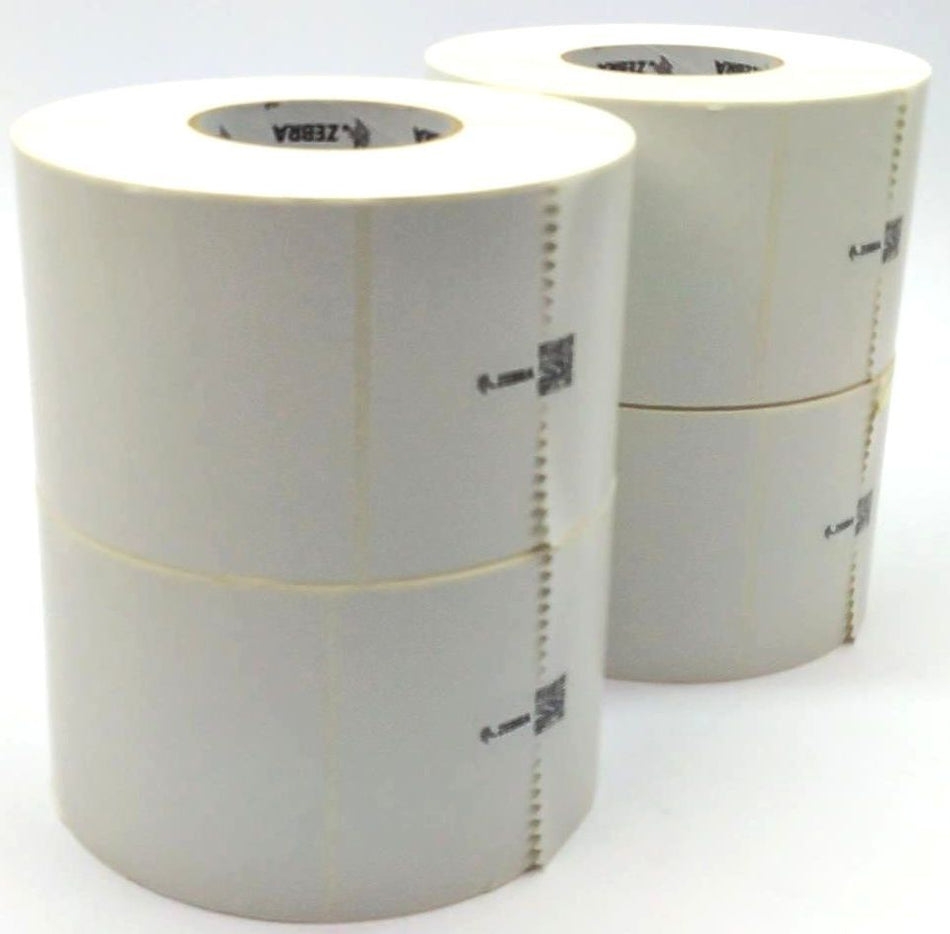 Zebra Labels 4" x 6" Z-Select 4000T Thermal Transfer Genuine OEM 72294 - 4 Rolls