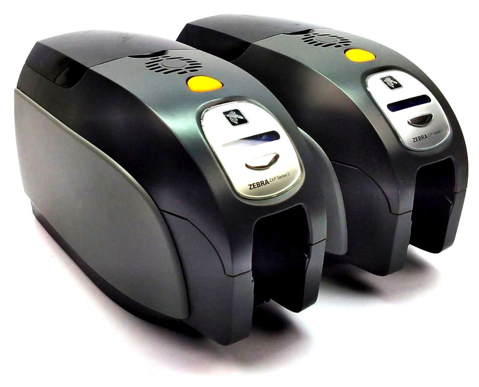 Lot of 2 Zebra ZXP Series 3 ID Card Printer Desktop Color USB Z31-00000200US00