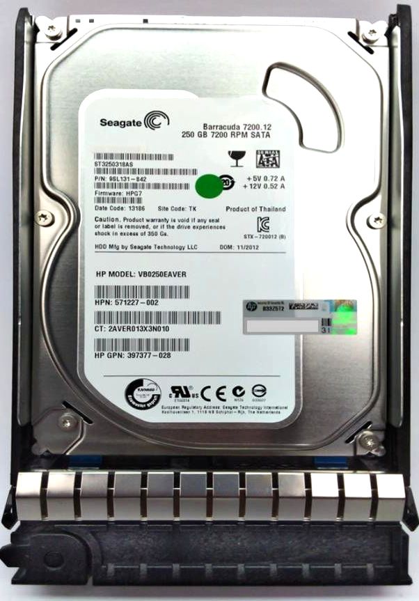 Lot of 11 Seagate Barracuda HDD 250GB SATA300 7200RPM 3.5 inches 9SL131-842